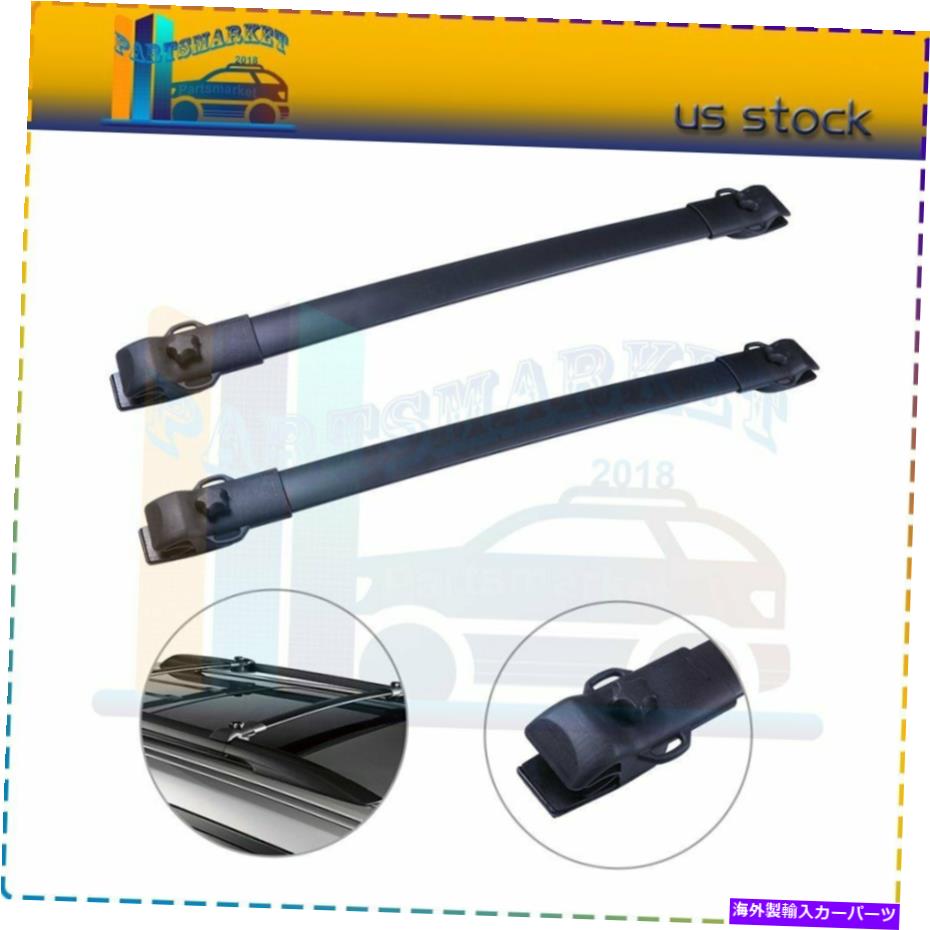 ルーフキャリア 11-20トヨタシエナブラックアルミニウム2pcsのルーフラッククロスバー荷物貨物 Roof Rack Cross Bar Luggage cargo For 11-20 Toyota Sienna Black Aluminum 2pcs【並行輸入品】