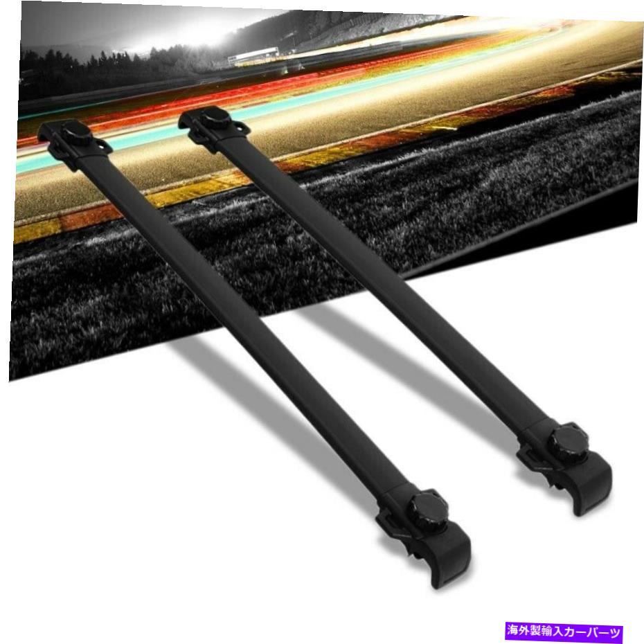 ルーフキャリア 15-19のための黒いルーフラック荷物/貨物レールクロスバーバー Black Roof Rack Luggage/Cargo Rail Crossbar Bar For 15-19 Jeep Renegade SOHC【並行輸入品】