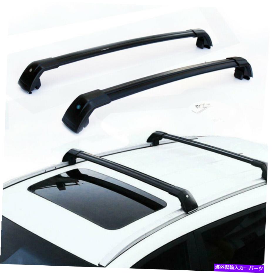 ルーフキャリア 15-19 KIA SORENTOアルミニウムのロック付きトップルーフラッククロスバー荷物キャリア Top Roof Rack Cross Bar Luggage Carrier w/ Lock For 15-19 KIA Sorento Aluminum【並行輸入品】