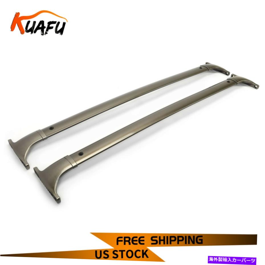 ルーフキャリア Kuafuアルミニウムトップルーフラックバークロスバーペア11-22インフィニティQX56 QX80 KUAFU Aluminum Top Roof Rack Bars Crossbars Pair For 11-22 Infiniti QX56 QX80【並行輸入品】