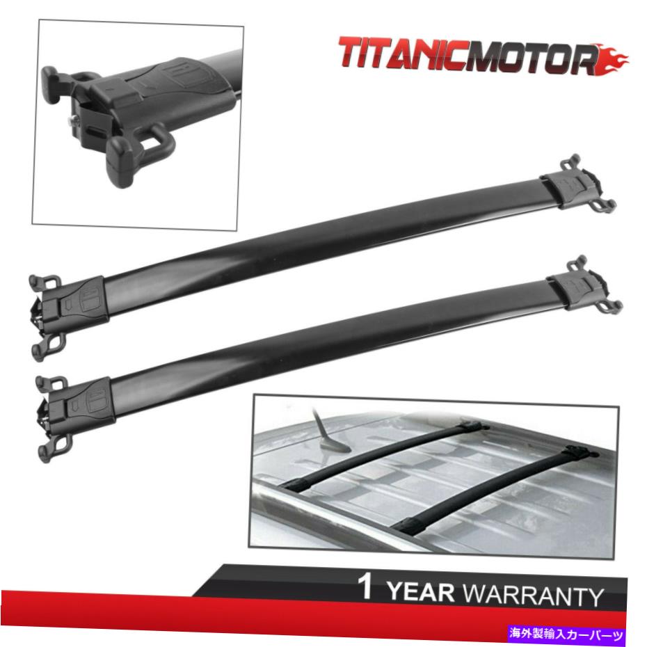ルーフキャリア ペア（2）10-17シボレーequinox GMC地形150ポンドのトップルーフラックカーゴクロスバー Pair(2) Top Roof Rack Cargo Cross Bar For 10-17 Chevy Equinox GMC Terrain 150lbs【並行輸入品】