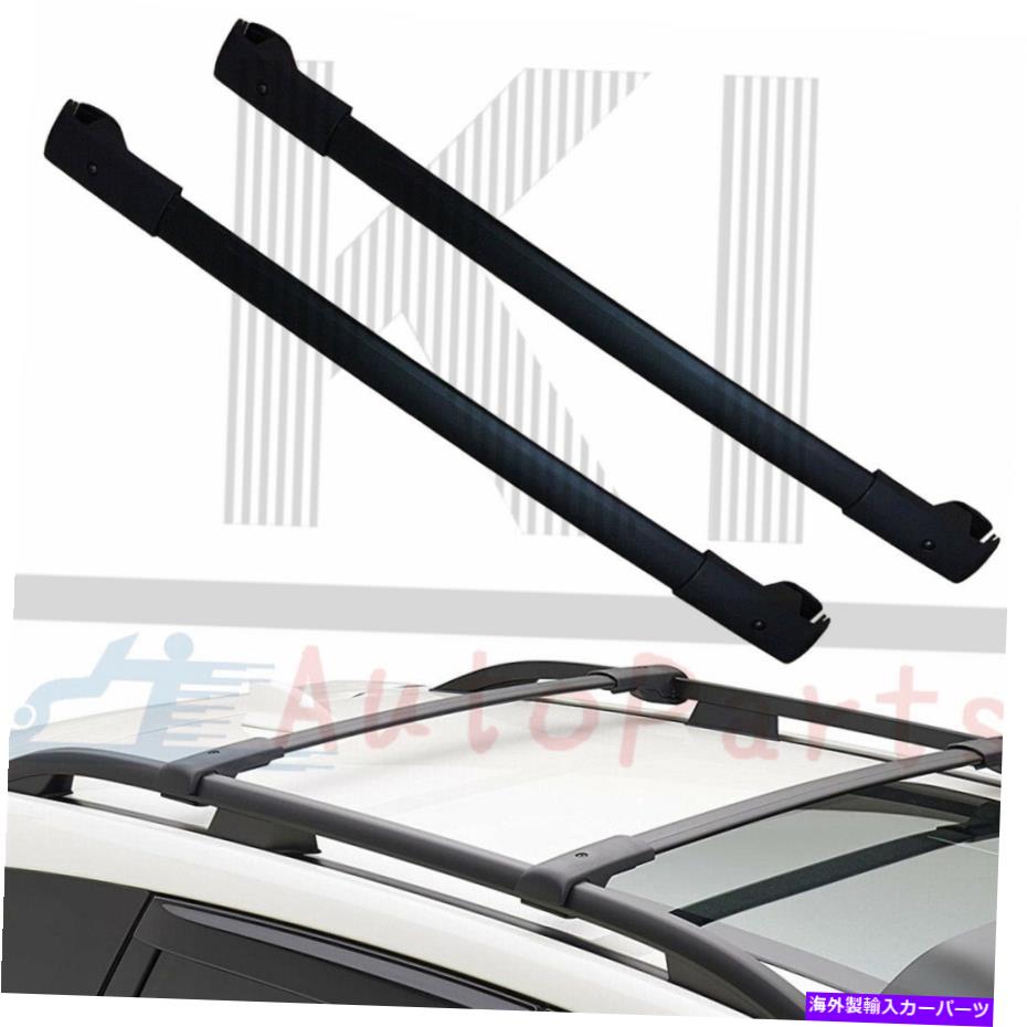 ルーフキャリア 2014-2019のブラックペアクロスバールーフラックスバルフォレスタークロストレックインプレッサ Black Pair Crossbars Roof Rack For 2014-2019 Subaru Forester Crosstrek Impreza【並行輸入品】