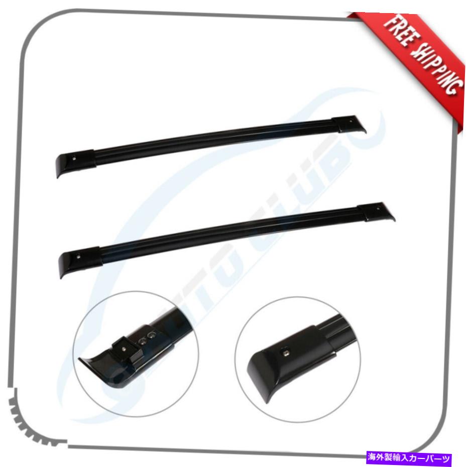 ルーフキャリア 2005-2010ホンダオデッセイルーフラッククロスバーブラック2バー荷物キャリア Fits 2005-2010 Honda Odyssey Roof Rack Cross Bar Black 2-Bar Luggage Carrier【並行輸入品】