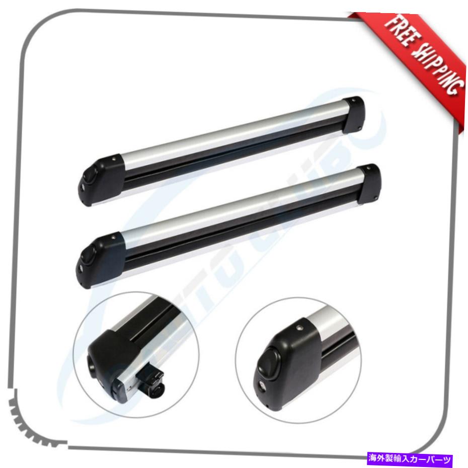 ルーフキャリア スキースノーボードキャリアホルダー用のユニバーサルクロスバー2バールーフラックw/キー Universal Cross Bar 2-Bar Roof Rack For Ski Snowboard Carrier Holder w/Key【並行輸入品】