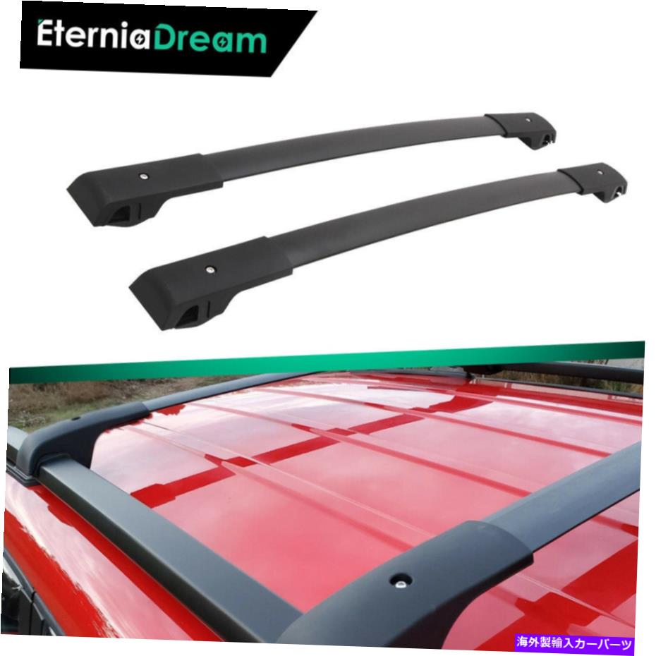 ルーフキャリア ジープレネゲード2015-2021ルーフレールラックにぴったりの黒い荷物荷物クロスバー Black Luggage Baggage Cross Bars Fit for Jeep Renegade 2015-2021 Roof Rail Racks【並行輸入品】