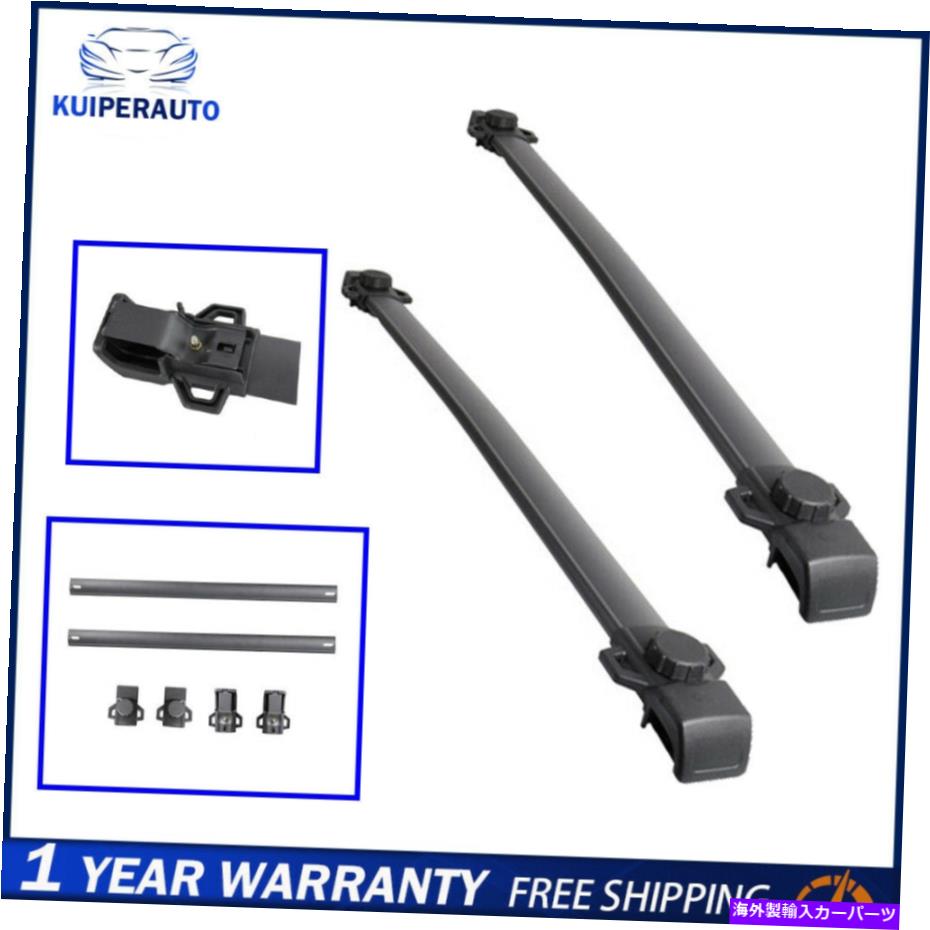 ルーフキャリア 2x新しいアルミニウムトップルーフラッククロスバー荷物キャリア14-17ジープレネゲード 2X New Aluminum Top Roof Rack Cross Bars Luggage Carrier For 14-17 Jeep Renegade【並行輸入品】