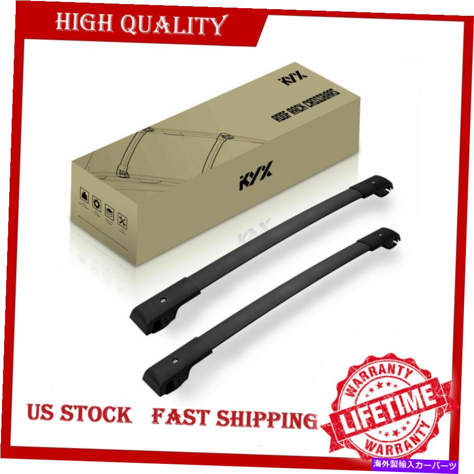 ルーフキャリア 2PCS 2014-2021のアルミニウム荷物キャリアジープチェロキーカールーフクロスバー 2Pcs Aluminum Luggage Carrier For 2014-2021 Jeep Cherokee Car Roof Cross Bars【並行輸入品】
