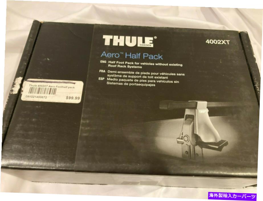 ルーフキャリア 新しいThule AeroHalf Pack Foot Pack4002xt（2パック） NEW Thule Aero Half Pack Foot Pack 4002XT (2 Pack)【並行輸入品】