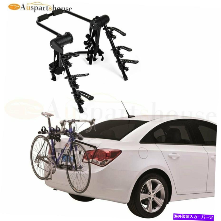 ルーフキャリア 3バイクラックヒッチマウントオートリアキャリアラックハッチバックリアホルダー 3 Bike Rack Hitch Mount Auto Rear Carrier Rack Hatchback Rear Holder【並行輸入品】
