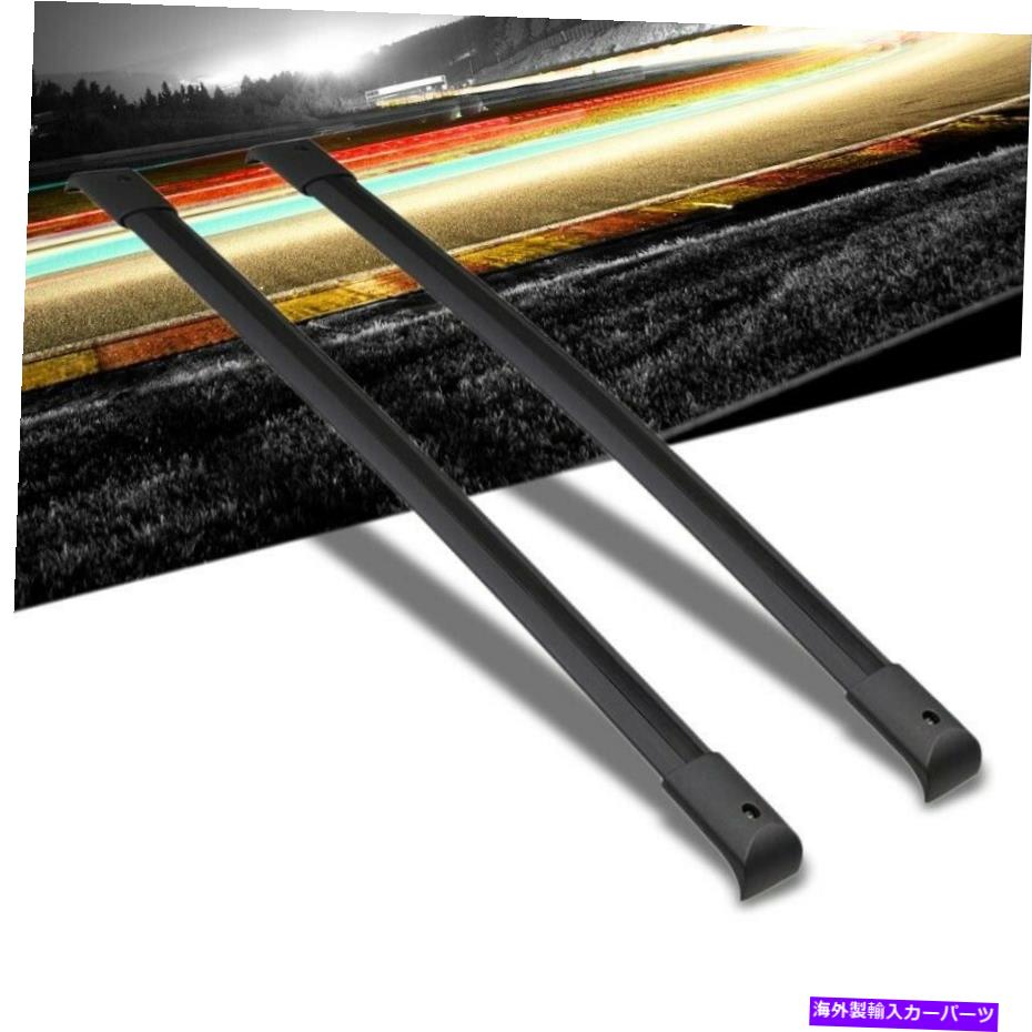 ルーフキャリア 03-08パイロット用のブラックアルミニウムボルトオンボルトオンボルトルーフラックレールクロスバー Black Aluminum Bolt-On Bolt-On Top Roof Rack Rail Cross Bar For 03-08 Pilot【並行輸入品】