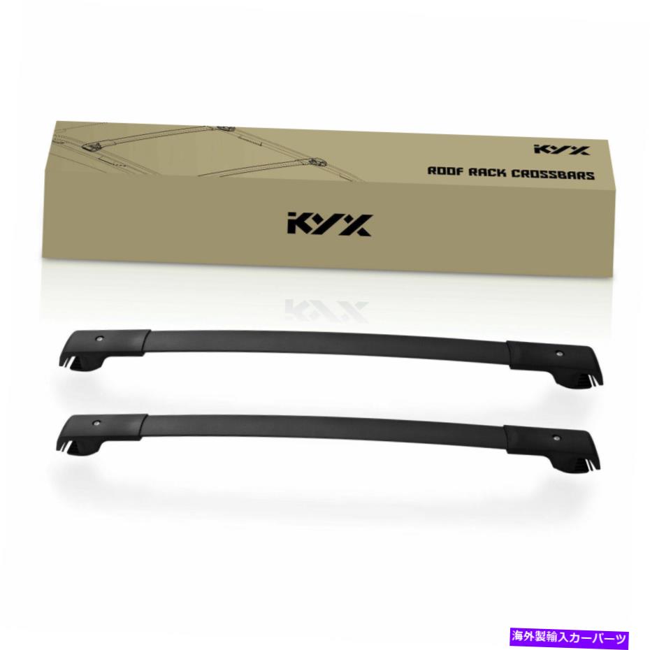 ルーフキャリア Subaru Forester 2014-2018マットプラスチックブラッククロスバーの手荷物ルーフラック For Subaru Forester 2014-2018 Matte Plastic Black Cross Bar Baggage Roof Rack【並行輸入品】