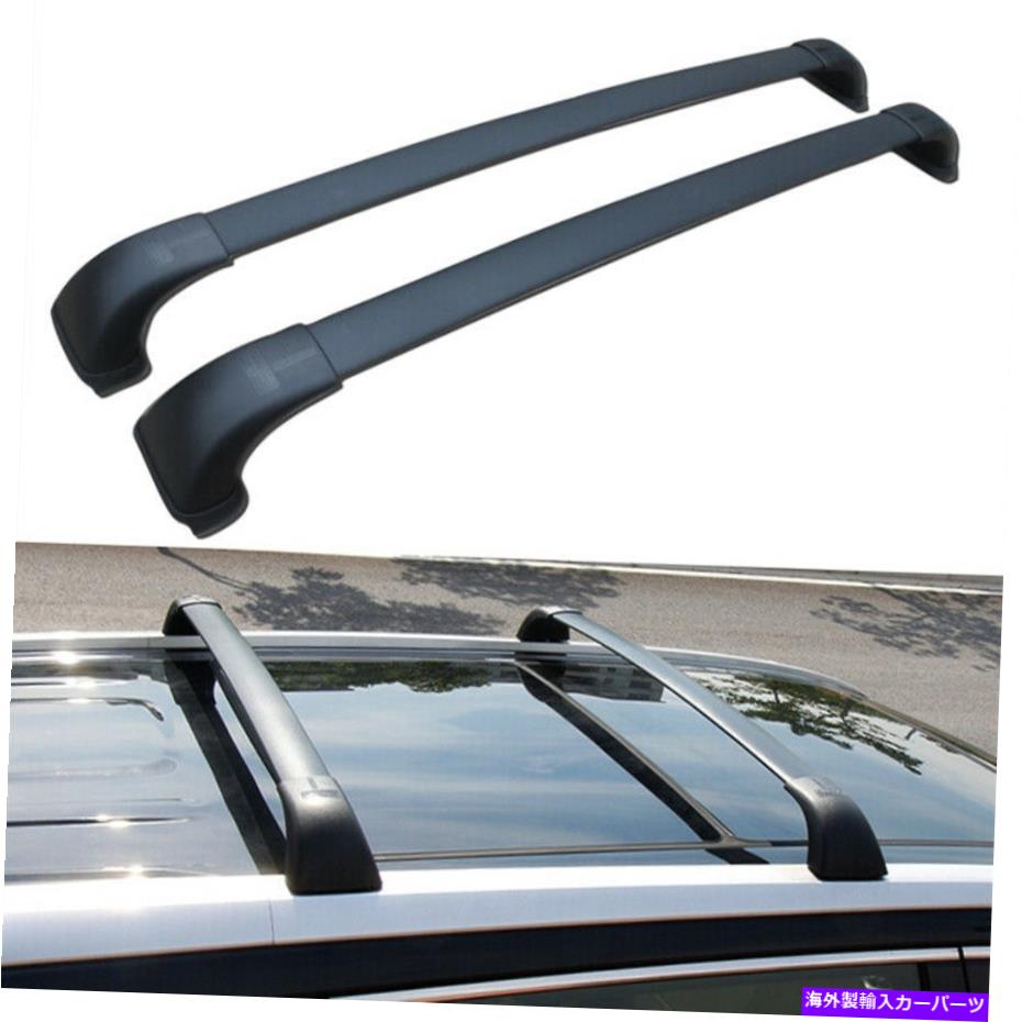 ルーフキャリア 2014-2019トヨタハイランダーXLE＆リミテッドアルミニウムトップルーフラッククロスバー For 2014-2019 Toyota Highlander XLE & Limited Aluminum Top Roof Rack Cross Bars【並行輸入品】