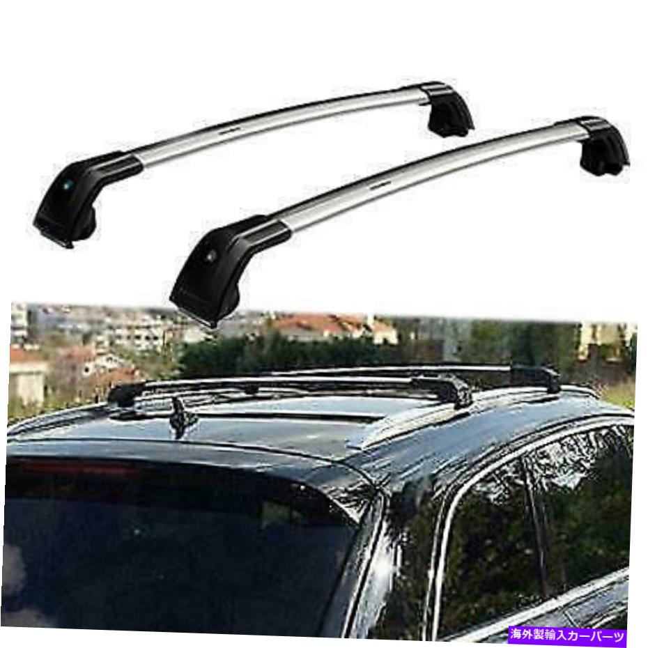 ルーフキャリア 2013-2017 2018 2019ヒュンダイサンタフェのトップルーフラックレールクロスバー荷物 Top Roof Rack Rail Cross Bars Luggage For 2013-2017 2018 2019 Hyundai Santa Fe【並行輸入品】