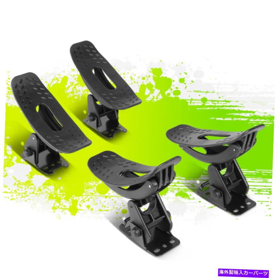 ルーフキャリア 4PCS調整可能なサドルカヤックルーフトップラックマウントキャリアカヌーボートスノーボード 4Pcs Adjustable Saddle Kayak Roof Top Rack Mount Carrier Canoe Boat Snowboard【並行輸入品】