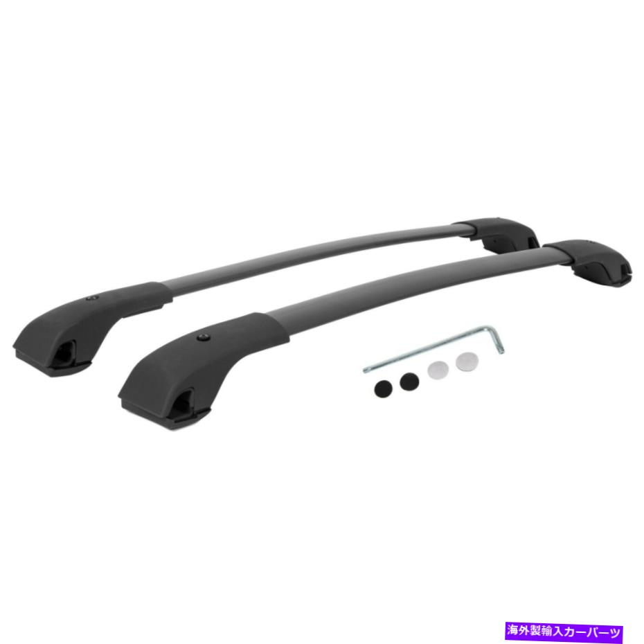 ルーフキャリア E361SFL400 18-22スバルクロストレックブラックルーフラッククロスバーセット新品 Replace For E361SFL400 18-22 Subaru Crosstrek Black Roof Rack Cross Bar Set NEW【並行輸入品】