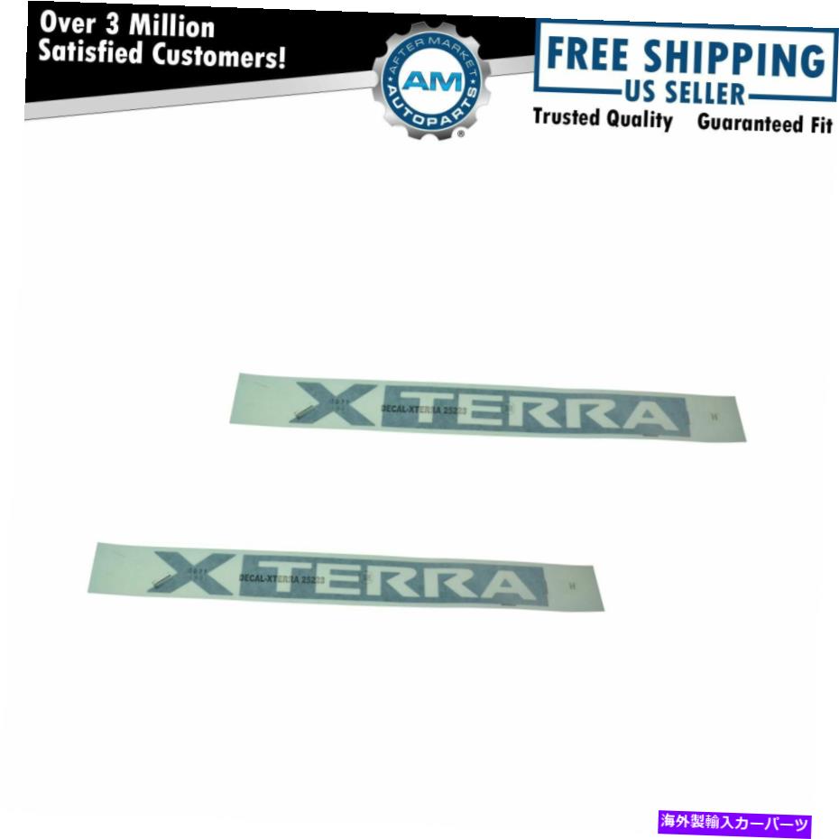 ルーフキャリア OEMルーフラックサイドレールマウントXterraロゴデカールLH＆RHペアの日産Xterra OEM Roof Rack Side Rail Mounted Xterra Logo Decal LH & RH Pair for Nissan Xterra【並行輸入品】