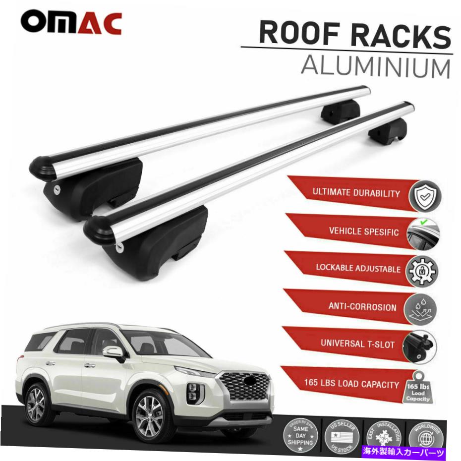 ルーフキャリア シルバールーフレールラッククロスバーヒュンダイパリセード2020-2022の荷物キャリア Silver Roof Rail Rack Cross Bars Luggage Carrier For Hyundai Palisade 2020-2022【並行輸入品】 52,668円
