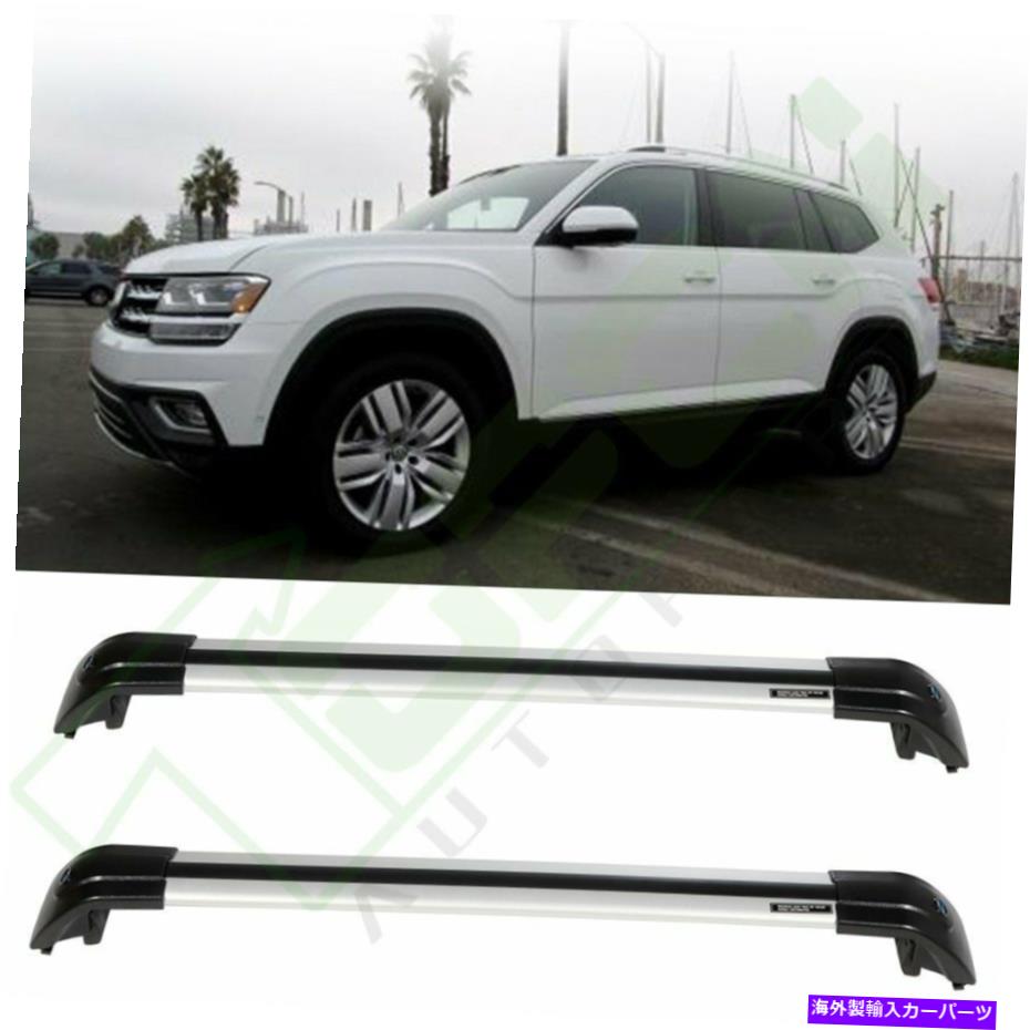 ルーフキャリア トップルーフサイドレール荷物ラック新しいVWフォルクスワーゲンアトラス2018 2019に適しています Top Roof Side Rails Luggage Rack Fit For New VW Volkswagen Atlas 2018 2019【並行輸入品】