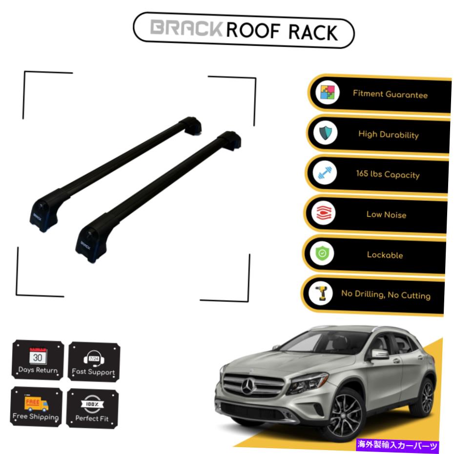 ルーフキャリア メルセデスのためのブラックルーフラック荷物キャリアクロスバー-BenzGLA 2015 -Up Black BRACK Roof Rack Luggage Carrier Cross Bars For Mercedes - Benz GLA 2015-Up Black【並行輸入品】