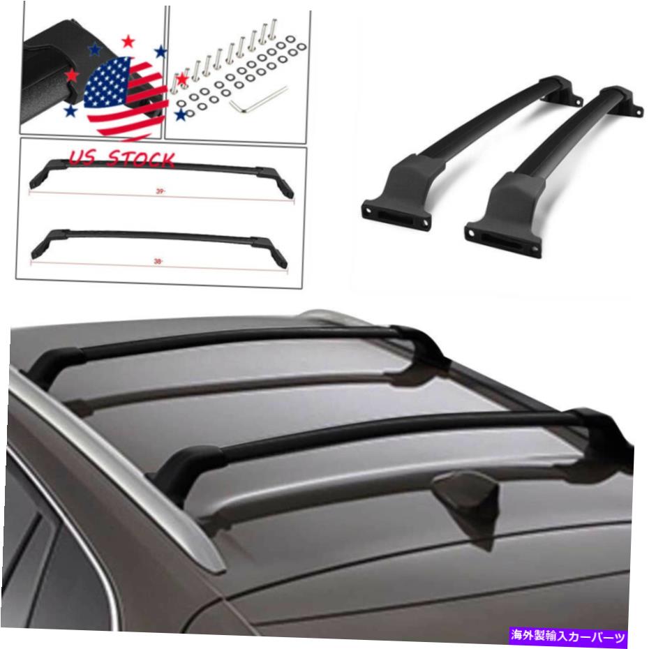 ルーフキャリア 16-17のペアビュイックenvisionトップルーフラックw/ロックレールキャリアクロスバー貨物 Pair For 16-17 Buick Envision Top Roof Rack W/ Rock Rail Carrier Cross Bar Cargo【並行輸入品】