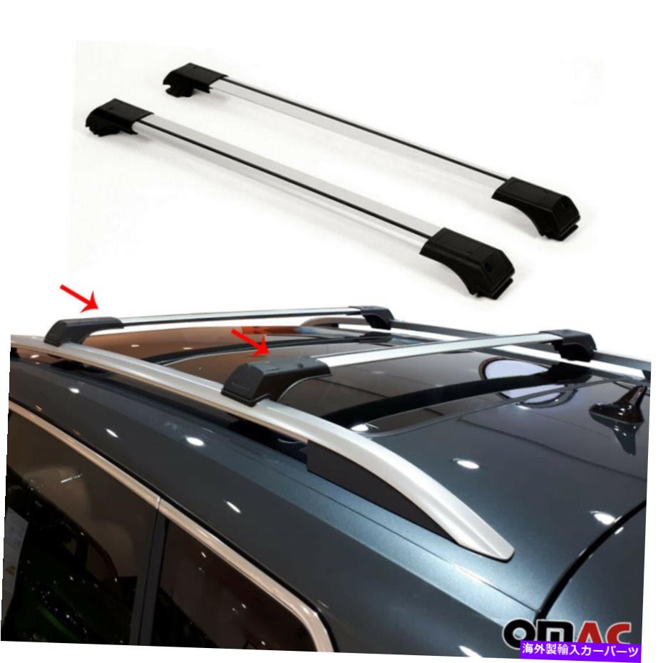 ルーフキャリア スバルXV CrossTrek Impreza 2013-2017のルーフラッククロスバー荷物キャリア Roof Rack Cross Bars Luggage Carrier for Subaru XV Crosstrek Impreza 2013-2017【並行輸入品】