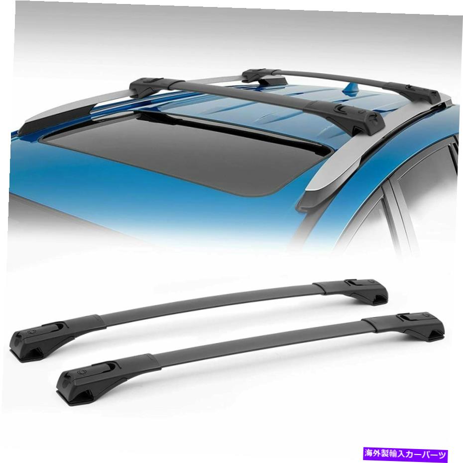 ルーフキャリア トヨタRAV4 2013-2018 W/サイドレールと互換性のあるルーフラッククロスバーアルミニウム Roof Rack Cross bars Aluminum Compatible with Toyota RAV4 2013-2018 w/Side Rails【並行輸入品】