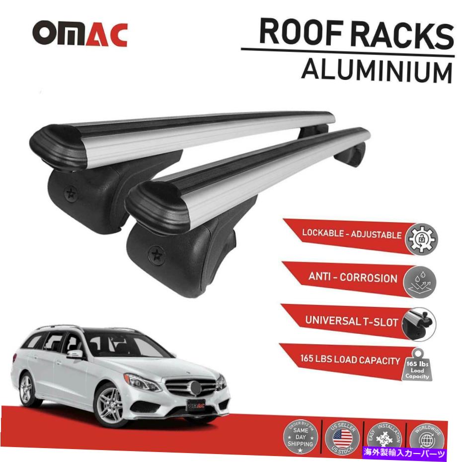 ルーフキャリア シルバールーフラッククロスバーメルセデスEクラスS212 2010-2016用荷物キャリア Silver Roof Rack Cross Bars Luggage Carrier for Mercedes E Class S212 2010-2016【並行輸入品】 52,668円