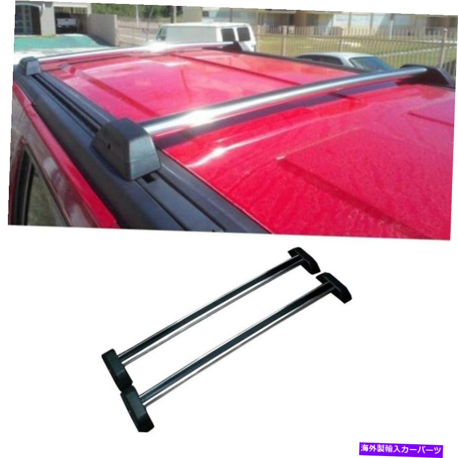 ルーフキャリア 2xシルバーアルルーフラッククロスバートップレールw/ロック +キー06-10ハマーH3/ H3T 2x Silver Al Roof Rack Cross Bars Top Rail w/ Lock + Key For 06-10 Hummer H3/H3T【並行輸入品】