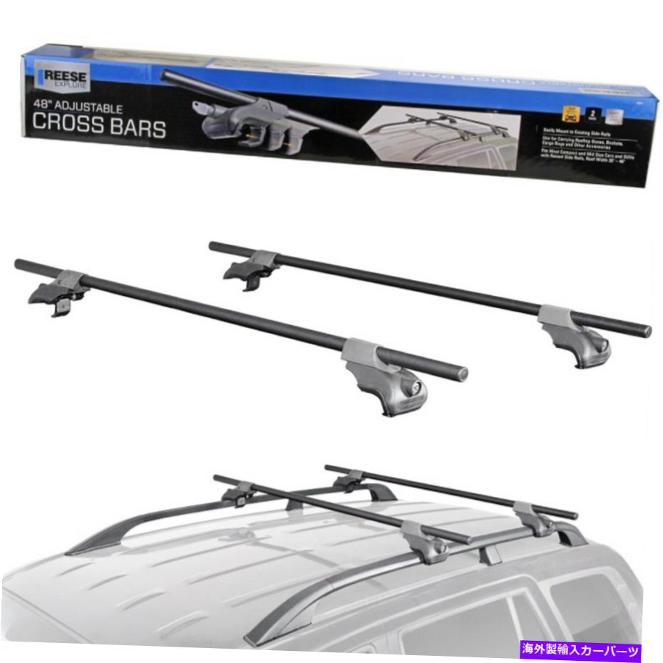 ルーフキャリア 2つの48インチ調整可能なクロスバーサポートリース探索1391400ハードウェア Two 48 Inch Adjustable Cross Bar Support Reese Explore 1391400 Hardware Include【並行輸入品】