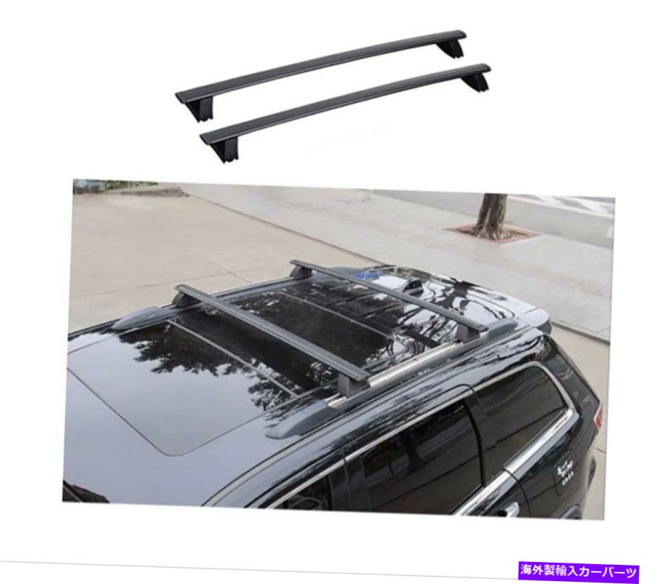 ルーフキャリア 2011-2021のルーフラックジープグランドチェロキークロスバートップレール荷物キャリア Roof Rack For 2011-2021 Jeep Grand Cherokee Cross Bar Top Rail Luggage Carrier【並行輸入品】