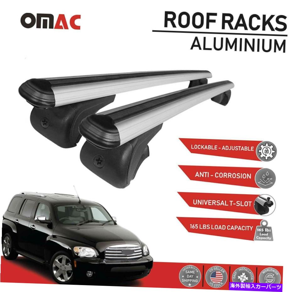 ルーフキャリア シボレーのためのルーフラッククロスバー荷物キャリアシルバー2006-2011 Roof Rack Cross Bars Luggage Carrier Silver for Chevrolet HHR 2006-2011【並行輸入品】