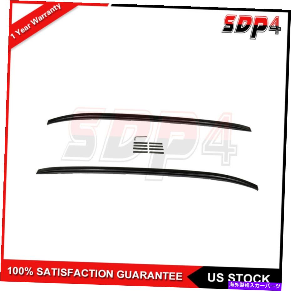 ルーフキャリア トヨタRAV4の黒いルーフラックサイドレール2019-2020荷物キャリアアルミニウムバー Black Roof Rack Side Rail For Toyota RAV4 2019-2020 Luggage Carrier Aluminum Bar【並行輸入品】