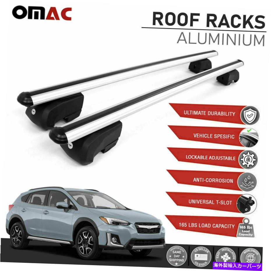 ルーフキャリア ルーフレールラッククロスバースバルクロストレックハイブリッド2019-2022の荷物キャリア Roof Rail Rack Cross Bars Luggage Carrier For Subaru Crosstrek Hybrid 2019-2022【並行輸入品】