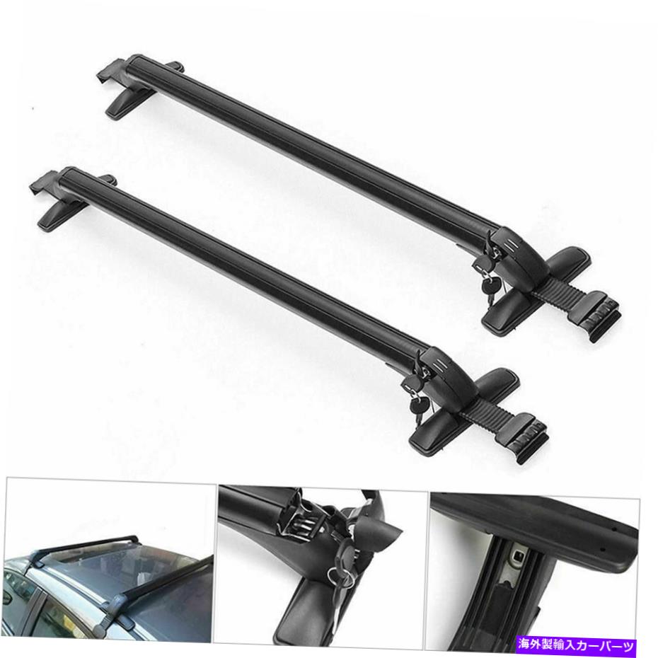 ルーフキャリア ルーフラッククロスバールーフサイドレールのないほとんどの車両用に調整可能 Roof Rack Cross Bar Universal Adjustable For Most Vehicle Without Roof Side Rail【並行輸入品】