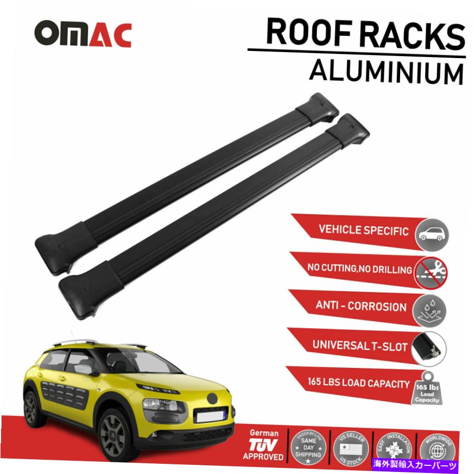 ルーフキャリア ルーフラッククロスバー荷物キャリアフィットシトロエンC4サボテン2014-2020 Roof Rack Cross Bars Luggage Carrier Fits Citroen C4 Cactus 2014-2020【並行輸入品】 50,556円