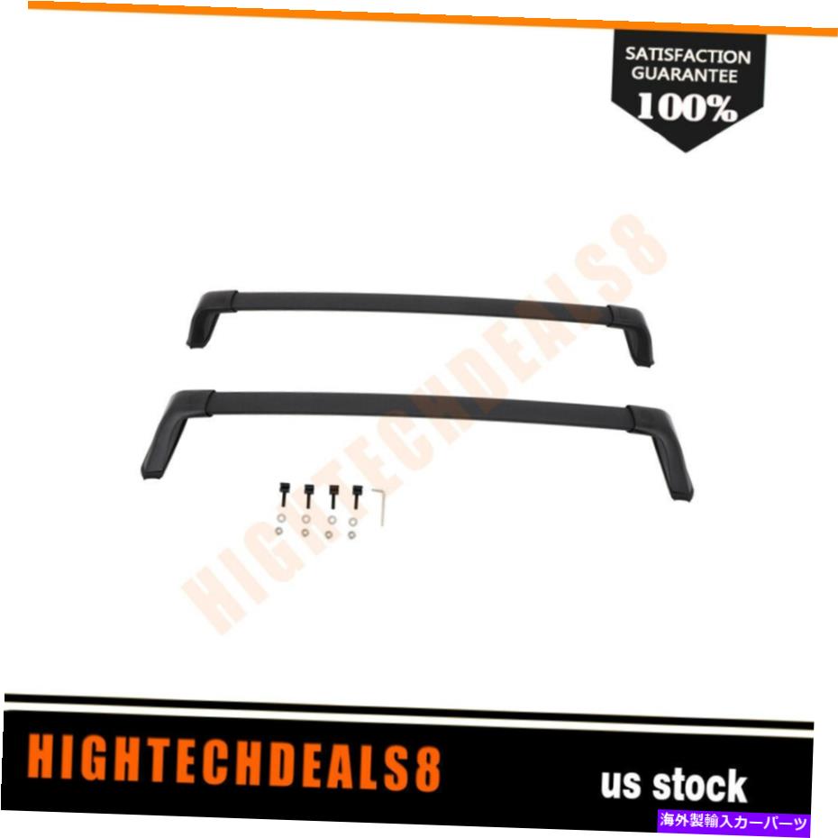 ルーフキャリア トヨタハイランダーL＆LE 2020 2021のための黒い荷物ルーフラック2バークロスバー Black Luggage Roof Rack 2-Bar Cross Bars For TOYOTA HIGHLANDER L & LE 2020 2021【並行輸入品】