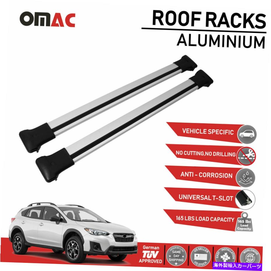 ルーフキャリア ルーフラッククロスバー荷物キャリアシルバーセットスバルXV 2018-2022 Roof Rack Cross Bars Luggage Carrier Silver Set for Subaru XV 2018-2022【並行輸入品】 50,556円