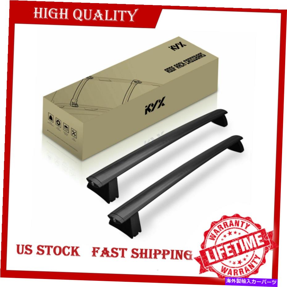 ルーフキャリア ペアルーフラゲッ??ジラッククロスバーブラックジープグランドチェロキー2011-2021ブラック Pair Roof Luggage Rack Cross Bars Black for Jeep Grand Cherokee 2011-2021 Black【並行輸入品】