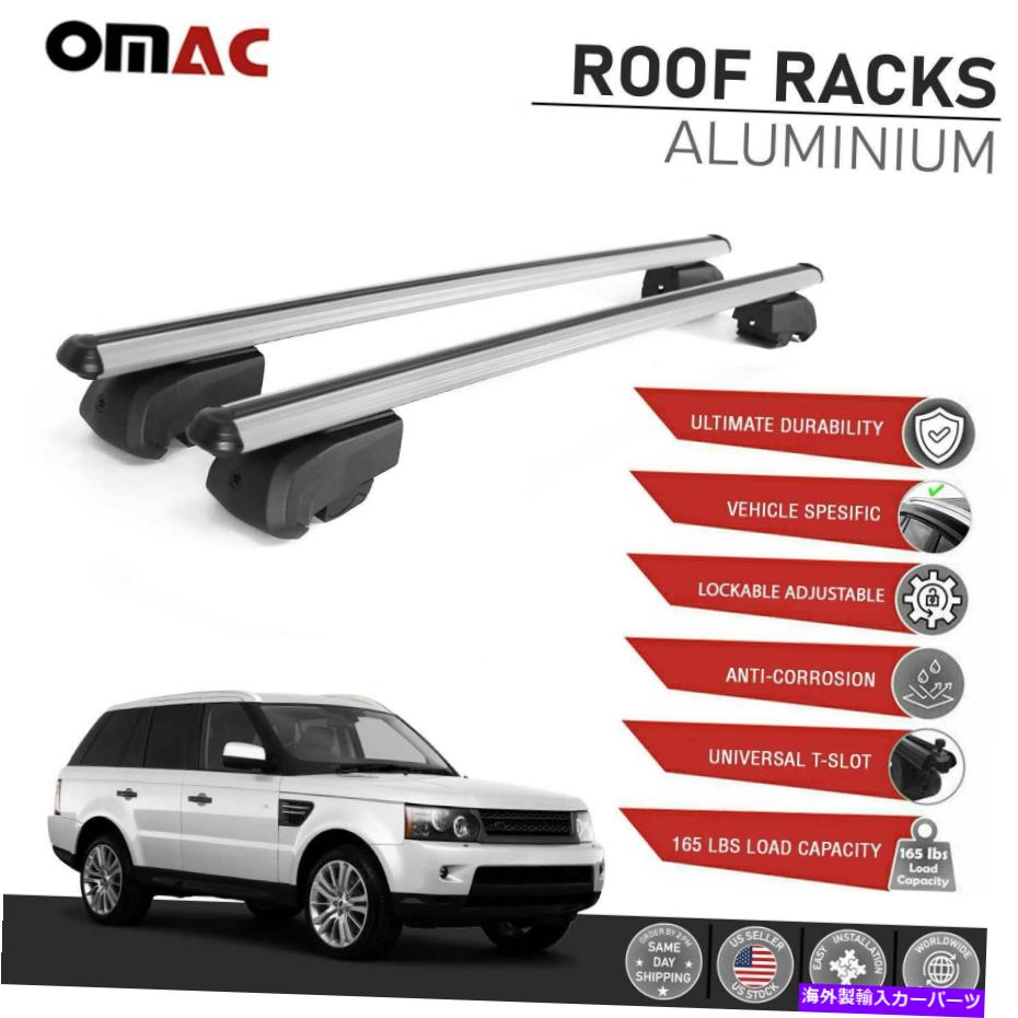 ルーフキャリア シルバールーフレールラッククロスバーレンジローバースポーツのための荷物キャリア2006-2013 Silver Roof Rail Rack Cross Bars Luggage Carrier For Range Rover Sport 2006-2013【並行輸入品】