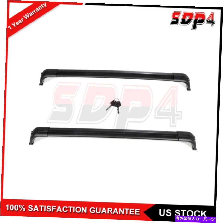 ルーフキャリア 2xトップルーフラッククロスバー荷物荷物荷物貨物05-16ランドローバーLR3＆LR4 2x Top Roof Rack Cross Bar Luggage Baggage Cargo For 05-16 Land Rover LR3 & LR4【並行輸入品】