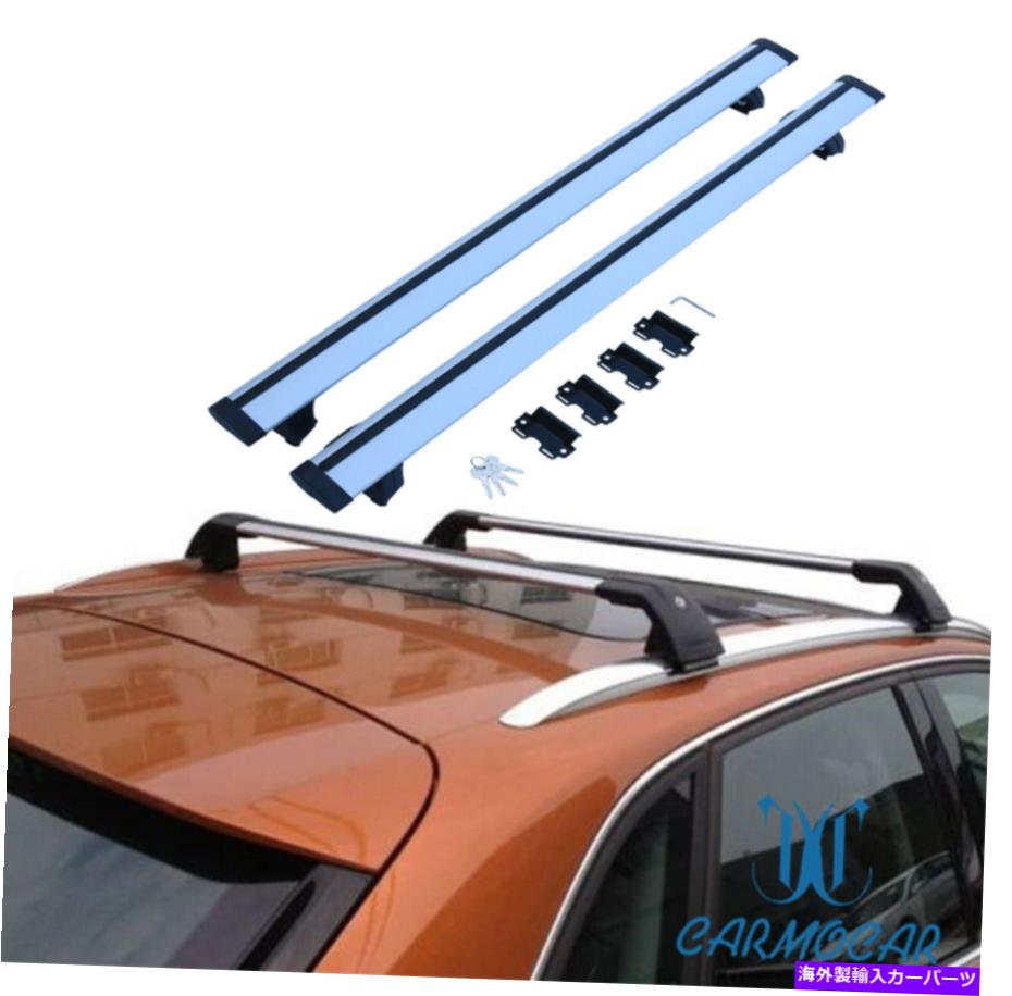 ルーフキャリア ルーフラッククロスバー荷物キャリアシルバーセット2007-2015 Audi Q7 4Lのフィット Roof Rack Cross Bars Luggage Carrier Silver Set Fits For 2007-2015 Audi Q7 4L【並行輸入品】