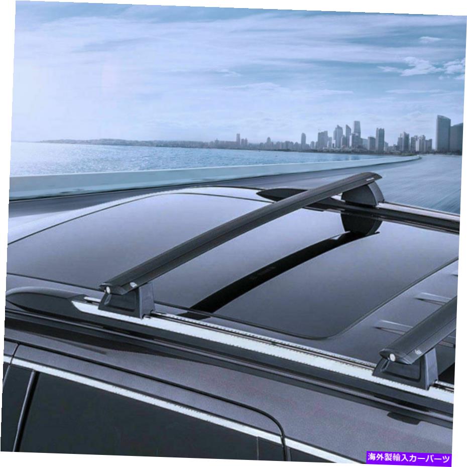 ルーフキャリア 11-21ジープグランドチェロキールーフラックレール荷物キャリアのペアのクロスバー Cross Bars In Pair For 11-21 Jeep Grand Cherokee Roof Rack Rail Luggage Carrier【並行輸入品】