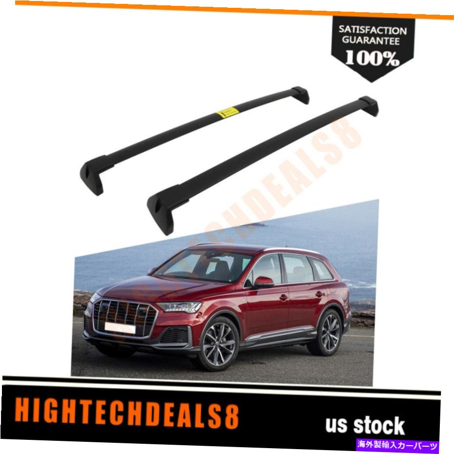 ルーフキャリア 2008-10ジープコンパス荷物キャリア貨物のための黒い2xトップルーフラッククロスバー Black 2x Top Roof Rack Cross Bar For 2008-10 Jeep Compass Luggage Carrier Cargo【並行輸入品】