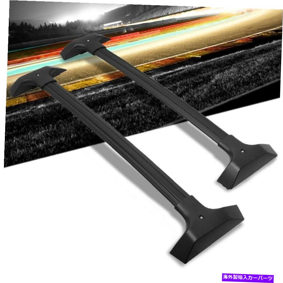 ルーフキャリア 09-17トラバース用の黒いアルミニウムボルトオンボルトオンボルトルーフラックレールクロスバー Black Aluminum Bolt-On Bolt-On Top Roof Rack Rail Cross Bar For 09-17 Traverse【並行輸入品】