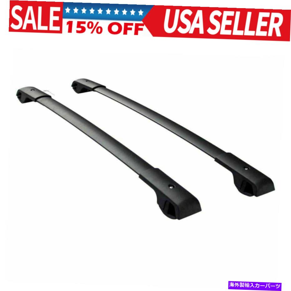 ルーフキャリア 2018-2019のアルミニウムカールーフラックのペアスバルクロストレックブランドニュー Pair of Aluminum Car Roof Rack For 2018-2019 Subaru Crosstrek Black Brand New【並行輸入品】