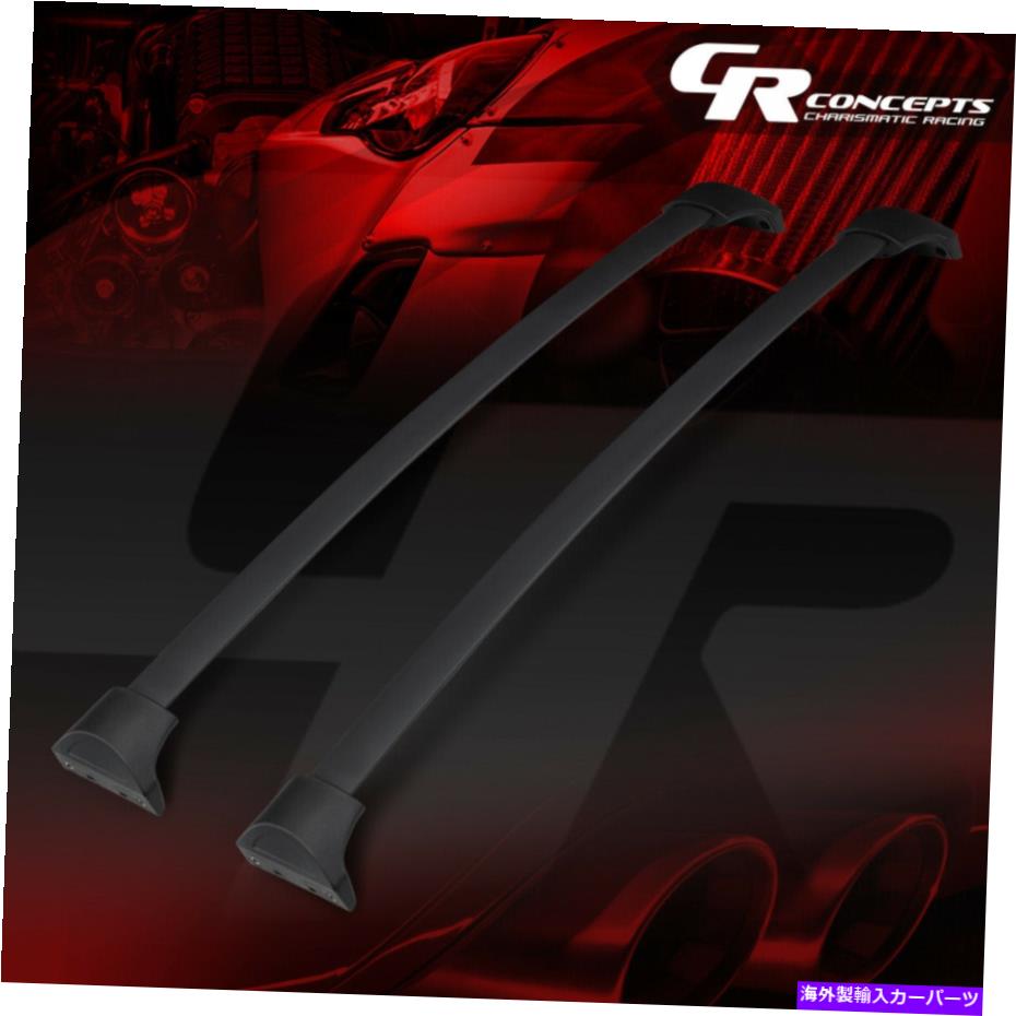 ルーフキャリア 2PCアルミニウムブラッククロスバールーフトップラック荷物キャリア16-18ホンダパイロット用 2PC ALUMINUM BLACK CROSS BAR ROOF TOP RACK BAGGAGE CARRIER FOR 16-18 HONDA PILOT【並行輸入品】