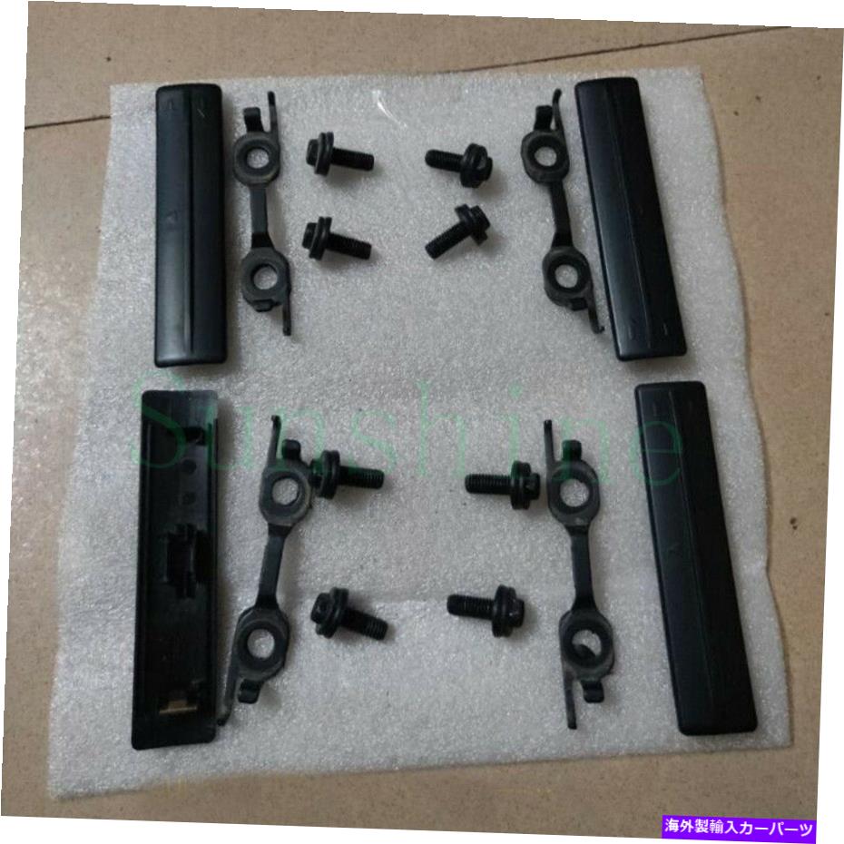ルーフキャリア トヨタRAV4の1Set 2014-19ブラックルーフラックレール荷物サイドカバー交換トリム 1set For Toyota RAV4 2014-19 Black Roof Rack Rail Luggage Side Cover Replac Trim【並行輸入品】