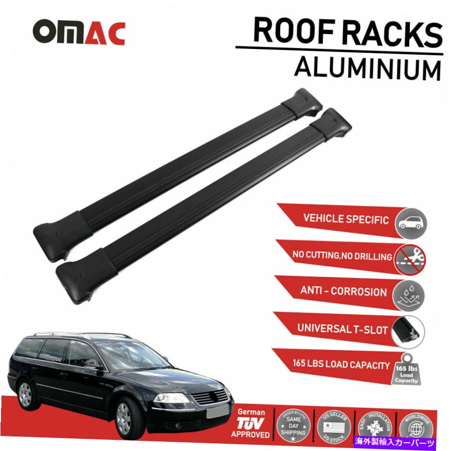 ルーフキャリア ルーフラッククロスバー荷物キャリアフィットフォルクスワーゲンパサットB5ワゴン2001-2005 Roof Rack Cross Bars Luggage Carrier fits Volkswagen Passat B5 Wagon 2001-2005【並行輸入品】