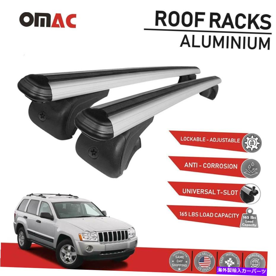 ルーフキャリア ルーフラッククロスバージープグランドチェロキーWK 2005-10のためにロック可能荷物キャリア Roof Rack Cross Bars Luggage Carrier Lockable for Jeep Grand Cherokee WK 2005-10【並行輸入品】