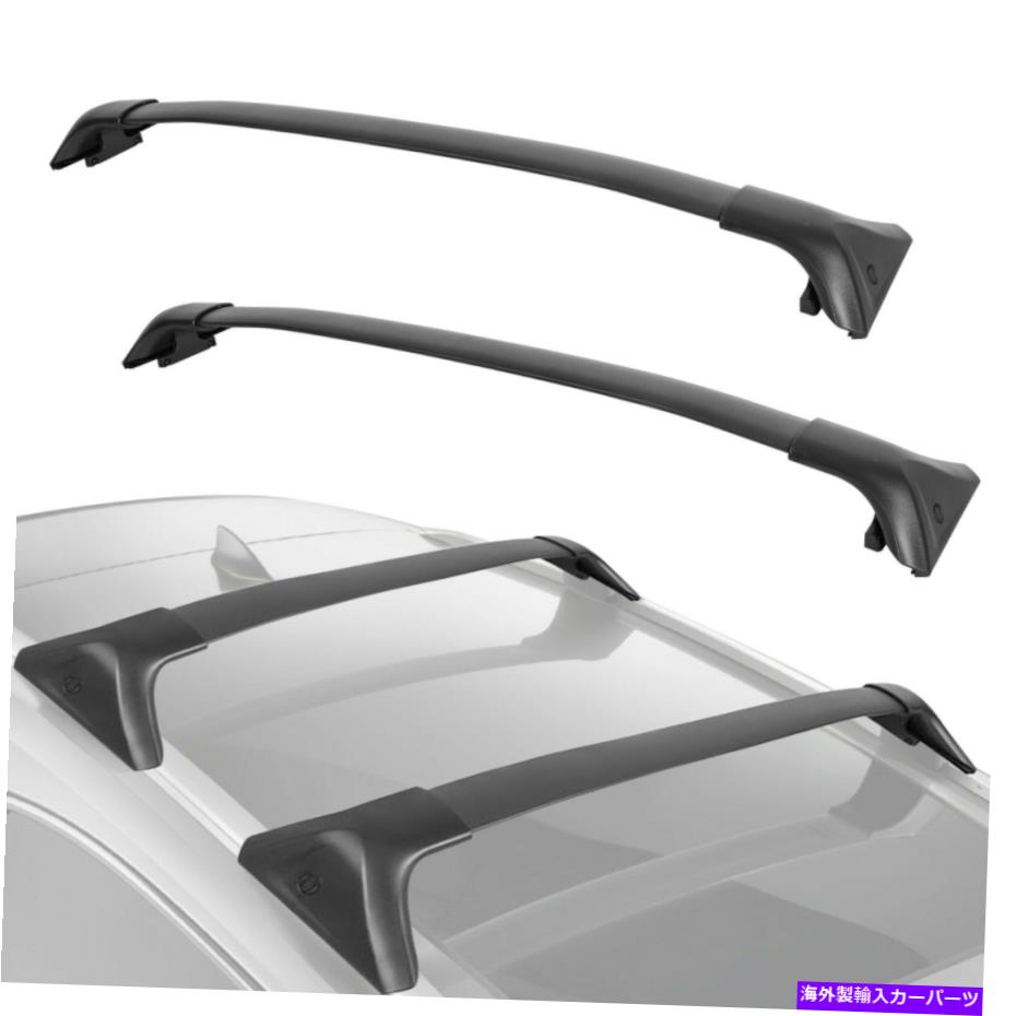 ルーフキャリア 2xルーフラッククロスバークロスバー2016-2019レクサスLX570のアッパー荷物キャリア 2x Roof Rack Crossbars Cross Bar Upper Luggage Carrier For 2016-2019 Lexus LX570【並行輸入品】